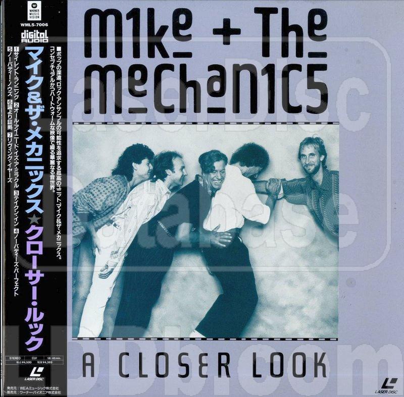 LaserDisc Database - Mike and the Mechanics: A Closer Look [WML5-7006]