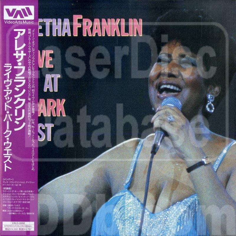 LaserDisc Database - Aretha Franklin: Live at Park West [VALC-3352]