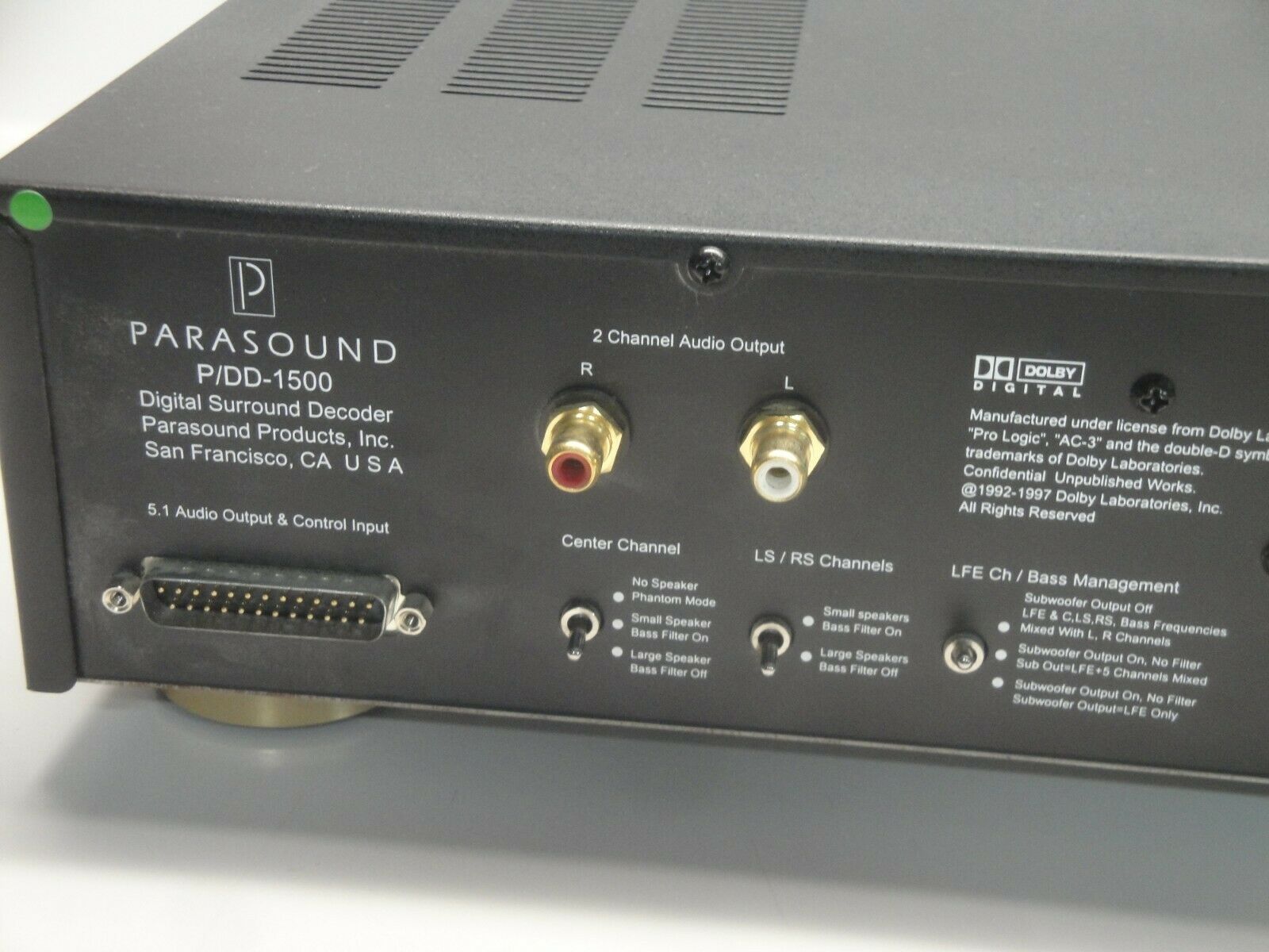 Parasound P/DD-1500 hotsell Digital Sound Decoder