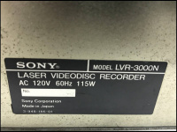 LaserDisc Database - Hardware - Sony - LVR-3000N